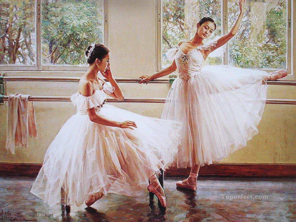 Ballerinas Guan Zeju02 Chinese Oil Paintings